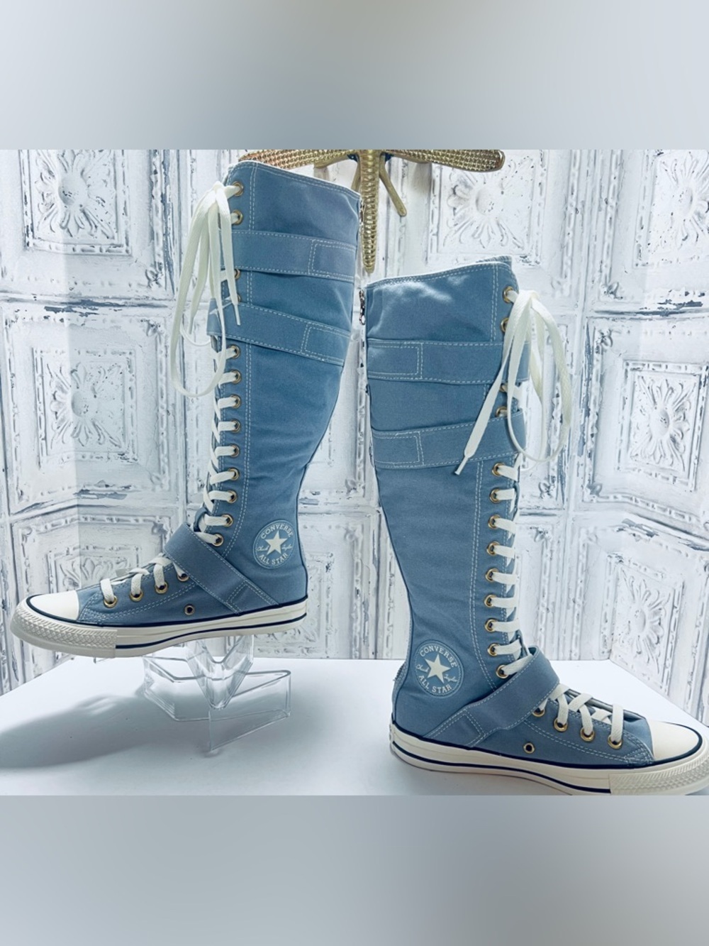 Converse Chuck Taylor XXHi Buckle Hi Shoes Women 7.5 Men 5.5 
Blue|White Rare! - Picture 7 of 17
